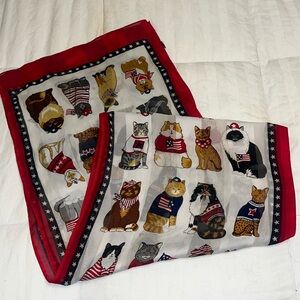 American Cats Scarf (except for a few Siamese and Persians 😂) Vintage